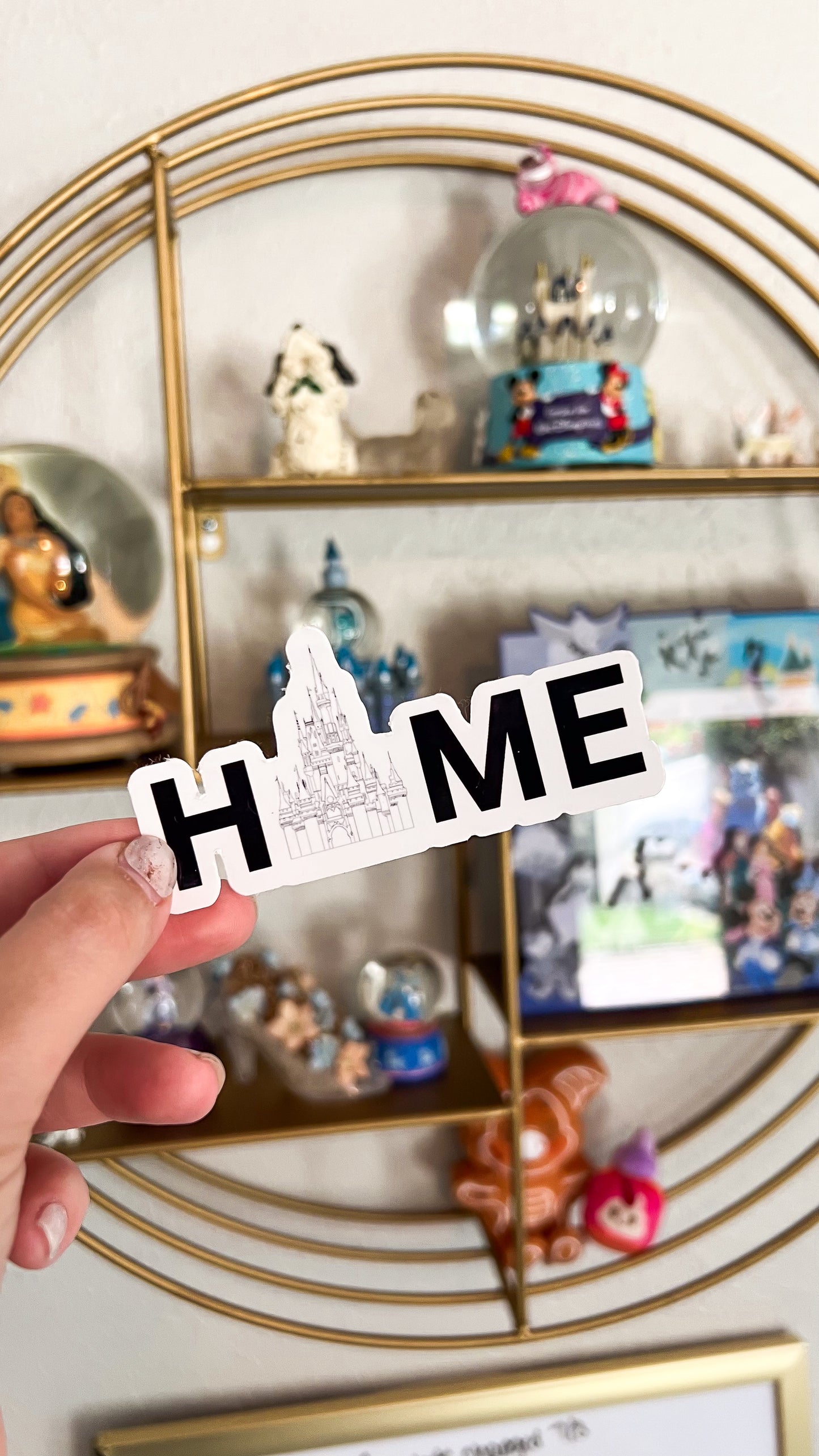 Home Magic Kingdom Transparent Sticker,