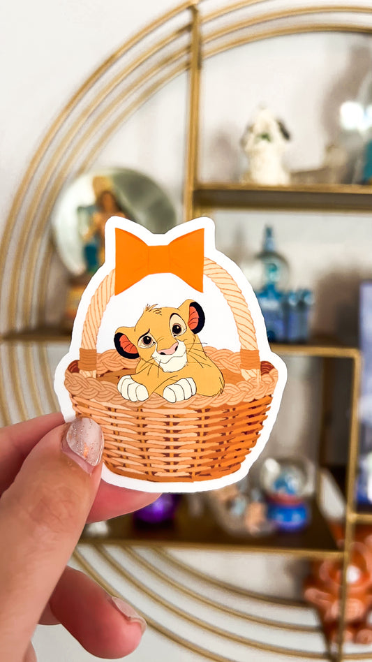 Simba Basket Transparent Sticker