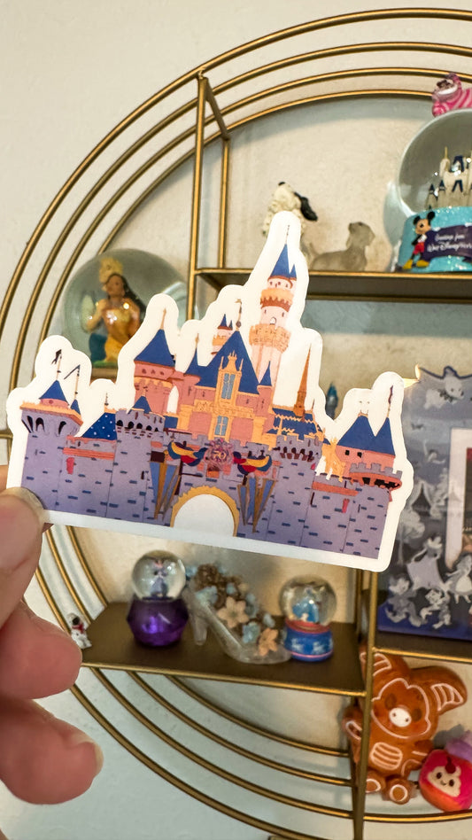 Anaheim 70th Castle Vinyl Sticker