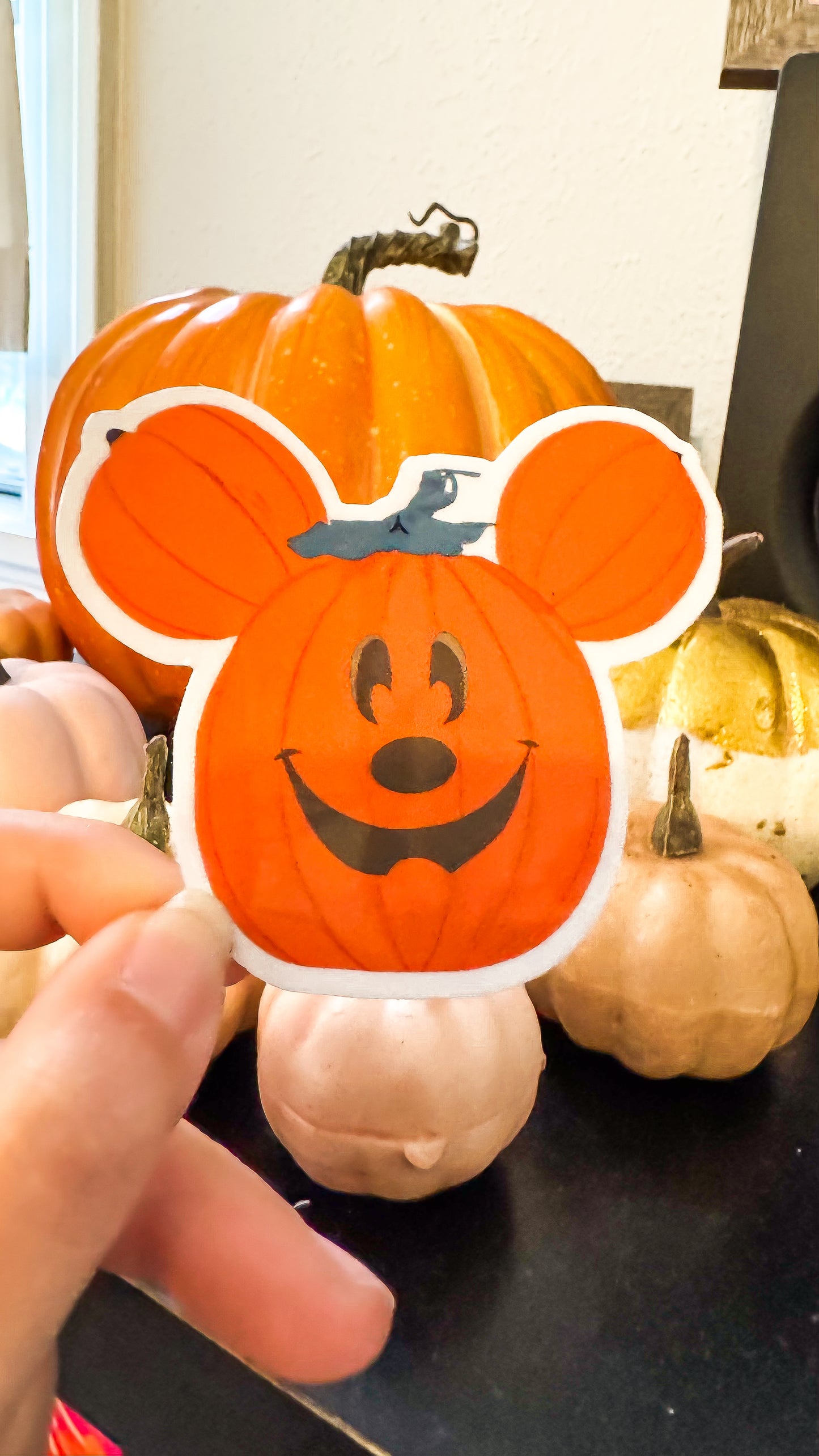 Blinky Mickey Pumpkin Sticker