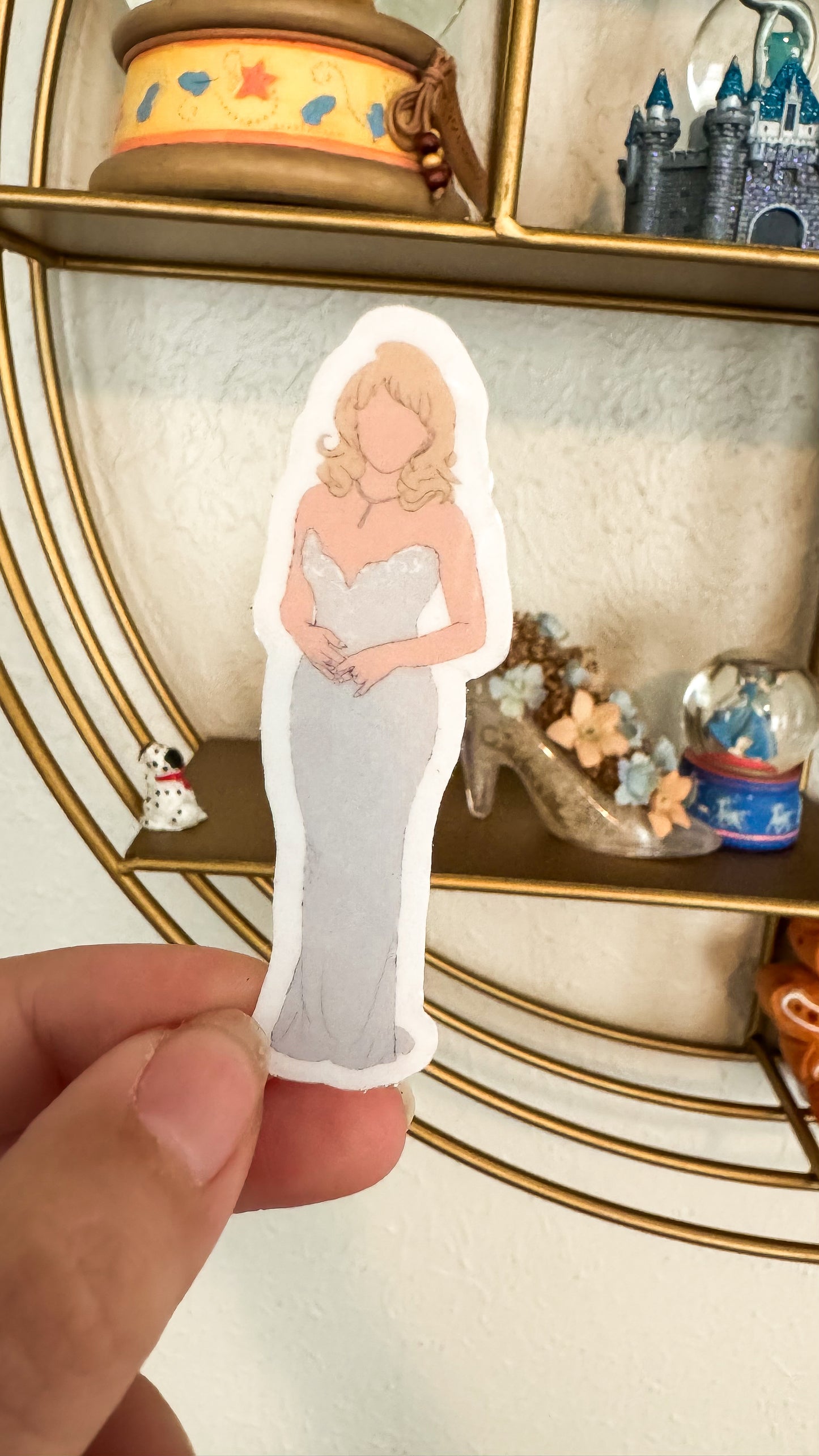 Pop Princess Old Hollywood VMA Outfit Water Resistant Sticker