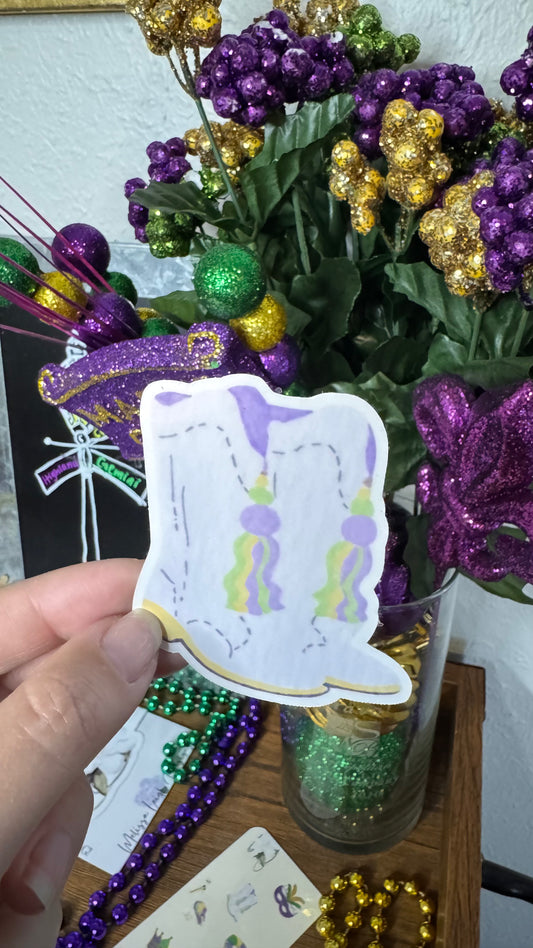 Mardi Boots Vinyl Sticker