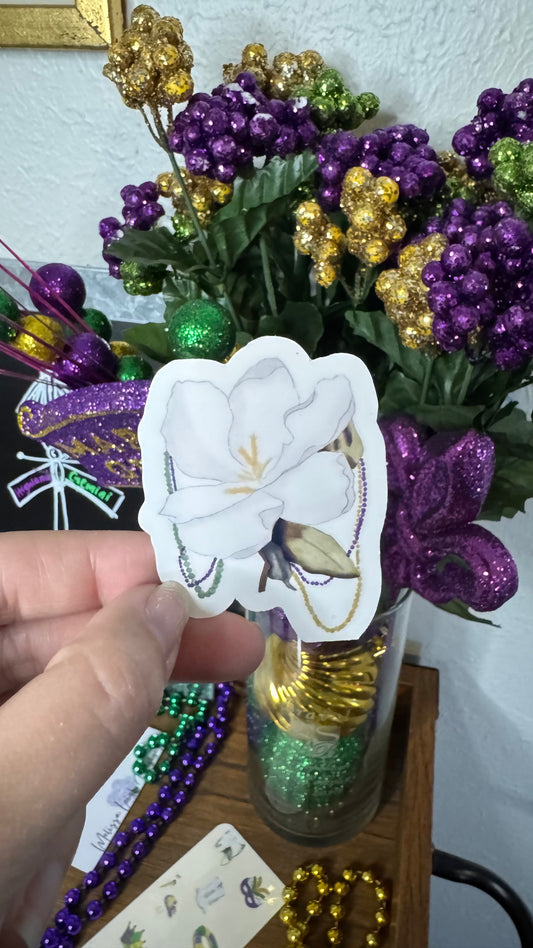 Magnolia Gras Vinyl Sticker