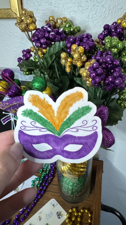 Party Mask Vinyl Sticker