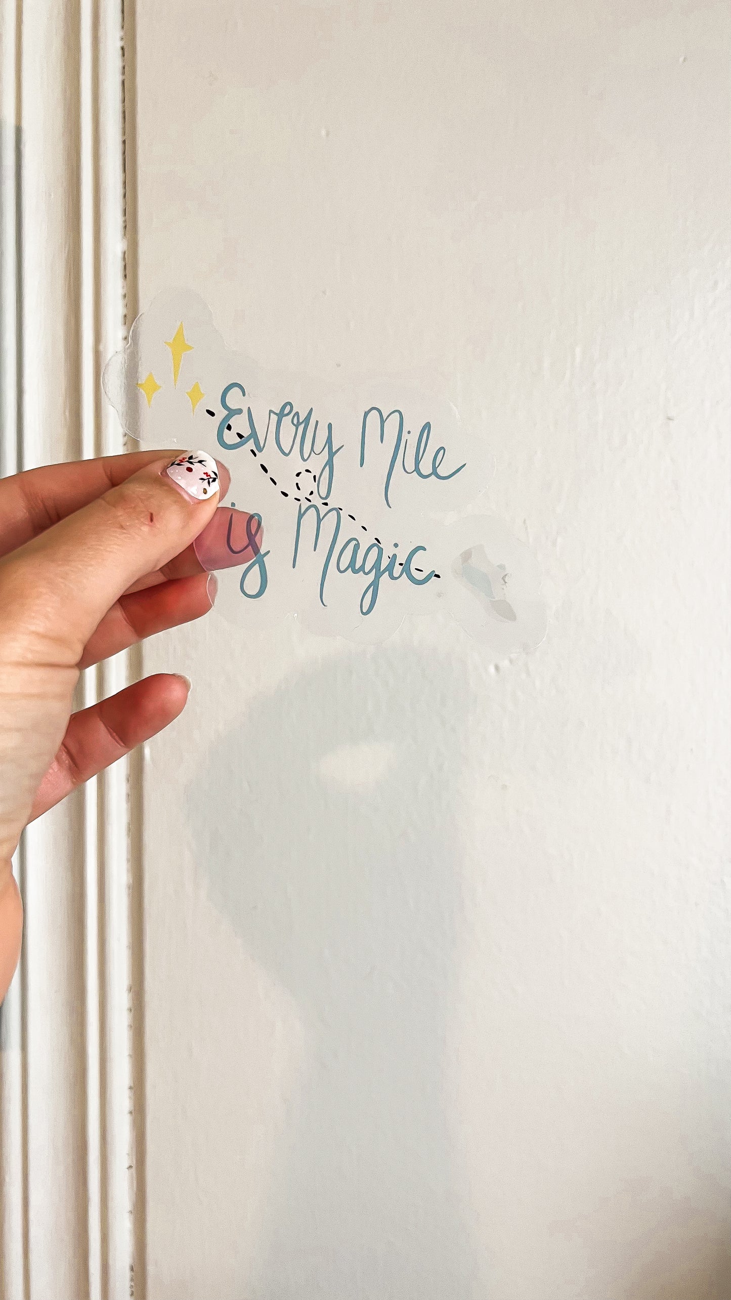 Every Mile is Magic Transparent Vinyl Sticker