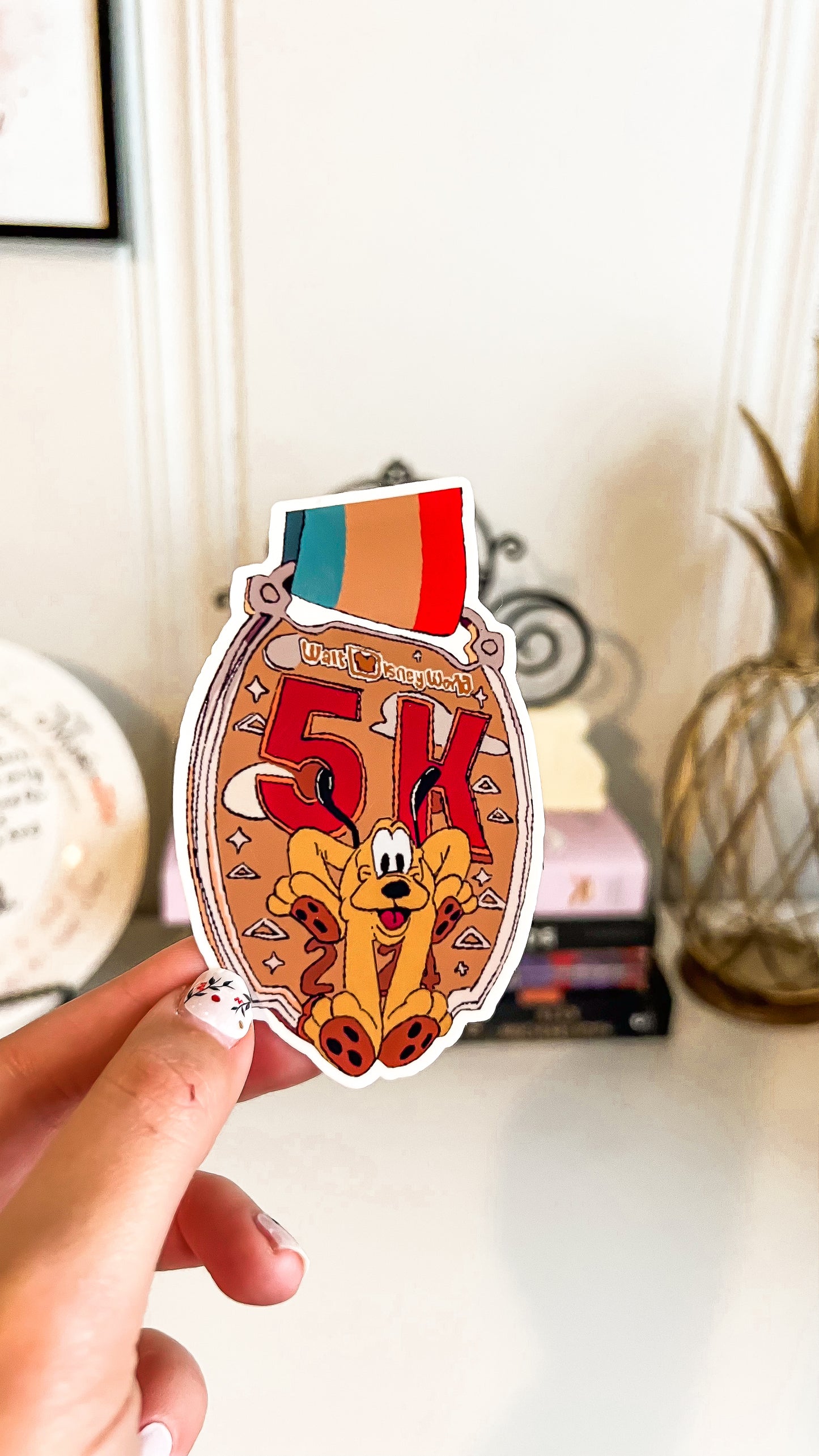 WDW 2024 Marathon Weekend Medal Sticker Pack, 5k/10k/Half Marathon/Full Marathon/Goofy Challenge/Dopey Challenge Race, RunDisney Medal