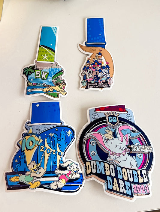 DLR 2024 Half Marathon Weekend Medal Stickers
