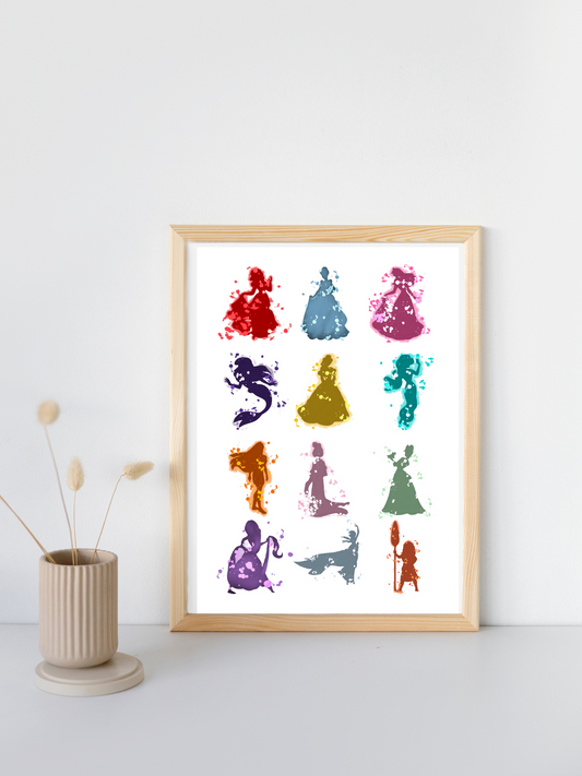Princess Watercolor 5.5x7.5 print